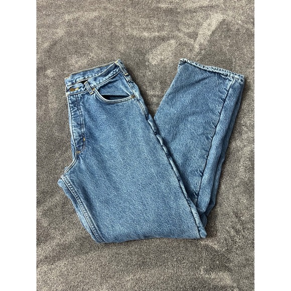 Carhartt Other - Carhartt Fleece Lined Denim Jeans Mens 31x34 Blue Made in USA Workwear